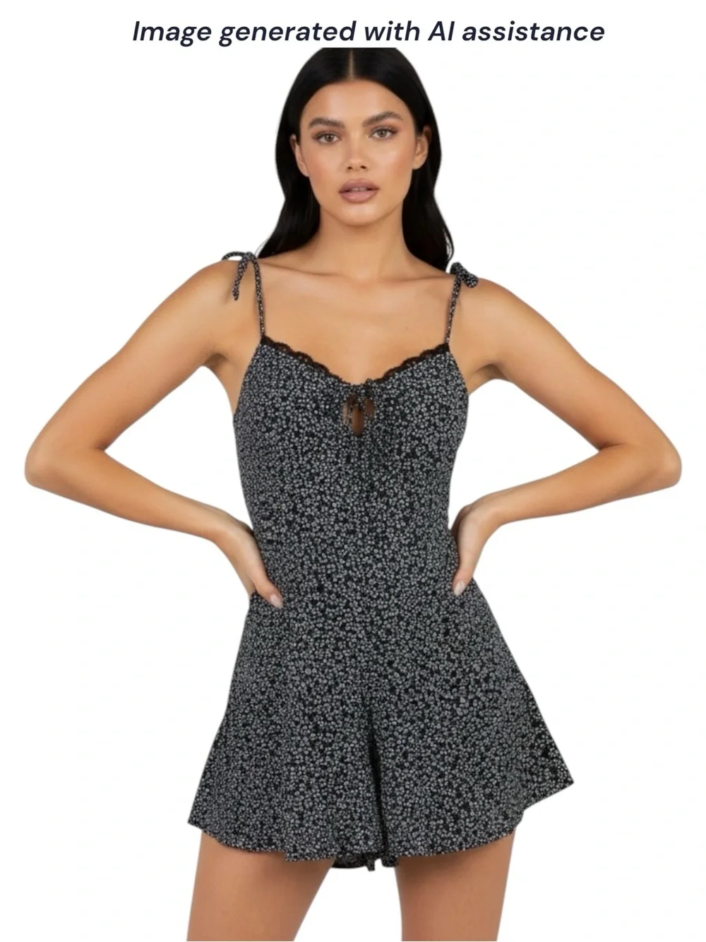 Princess Polly size 2 black Rada romper - Picture 1 of 13